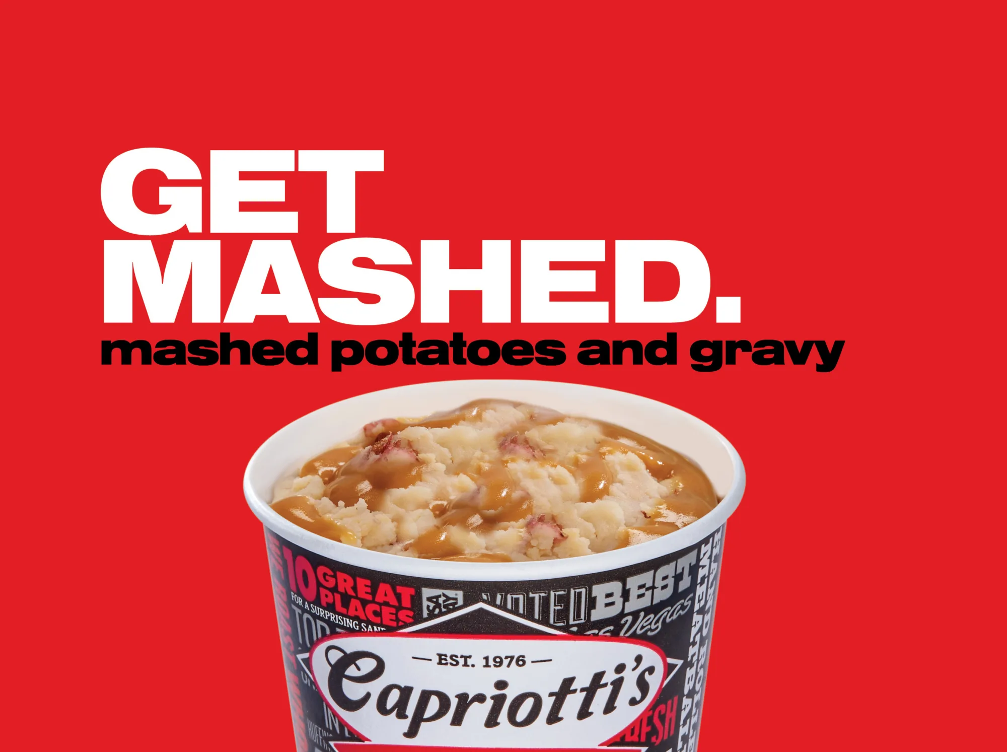 Get mashed with mashed potatoes and gravy
